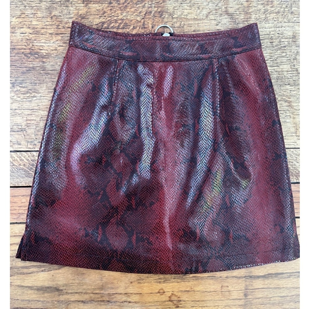 SAGI DOLLS snakeskin mini skirt S back zip Japan alternative punk goth